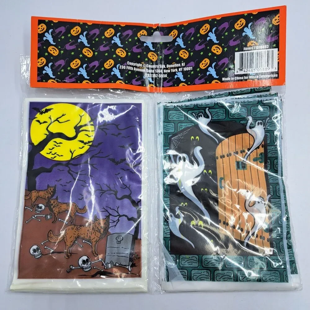 Vintage Halloween Treat Bags Goody Pack Loot Ghost Witch Pumpkin 90s Fun World